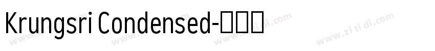 Krungsri Condensed字体转换 Krungsri Condensed字体转换